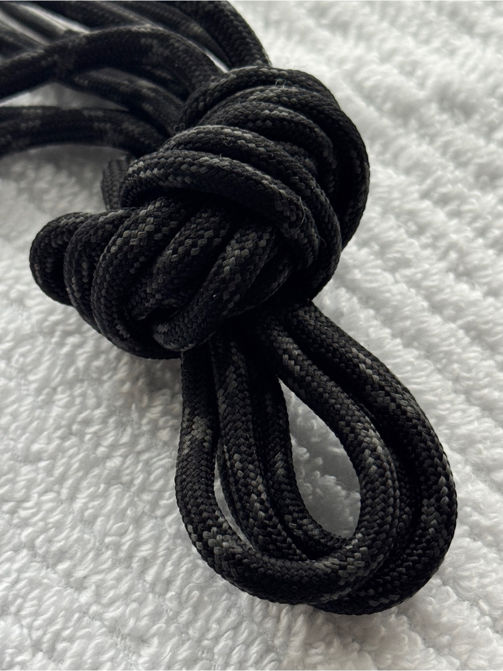 Black & Grey Round Rope Shoelaces 42” Replacement Shoe Laces